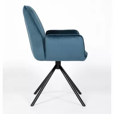 Luna Chair - Velvet Blue